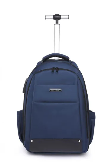 New Rolling Wheels School Backpack Water Resistant Carry on Student Trolley Backpack Bags Travel Backpack Laptop Backpack