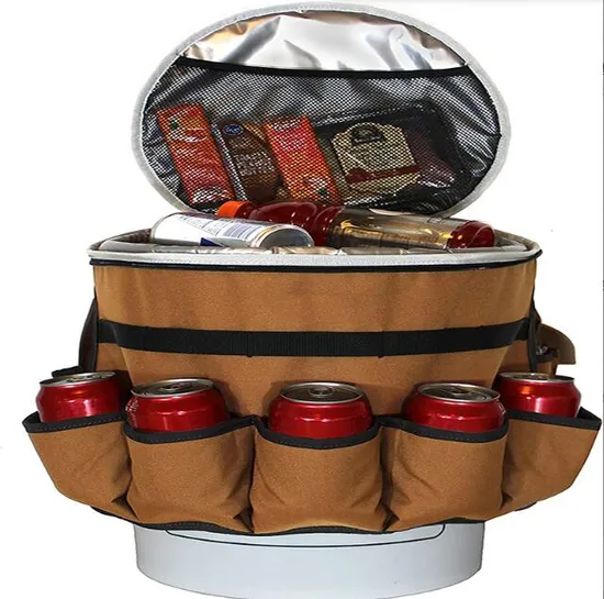 Factory Custom Picnic Thermal Insulation Lunch Bottle Cooler Bag
