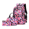 Three Piece Children Backpack Primary and Secondary School Girl Nylon Camouflage Backpack