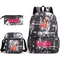 Schoolbags Around Hell Inn Anime Three Piece Schoolbag for Students Cartoon Printing Trend Backpack