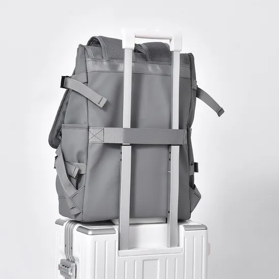 2024 New Mens Lightweight Large Capacity Business Reflective Stripe College Student School Backpack