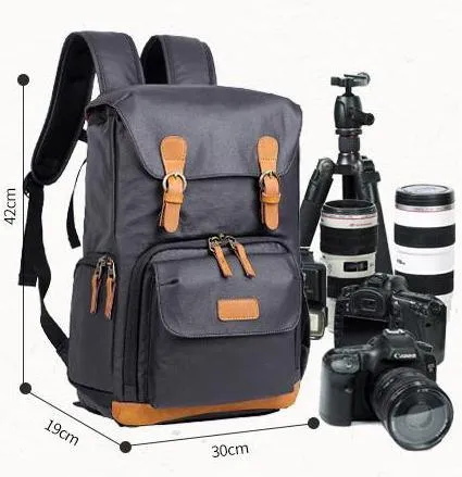 New Shoulder Photography Backpack Diagonal SLR Digital Bag Waterproof Canvas Camera Inner Backpack