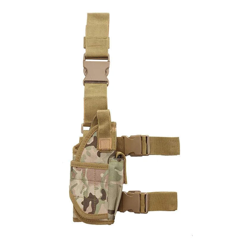 Outdoor Tactical Gun Holster Cp Color Tornado Thigh Sleeve Camouflage Universal Quick Release Sleeve