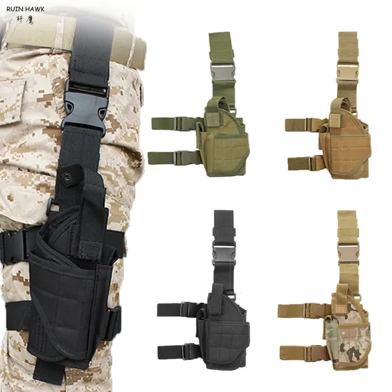 Outdoor Tactical Gun Holster Cp Color Tornado Thigh Sleeve Camouflage Universal Quick Release Sleeve