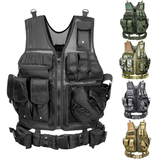Factory Customized Vest Equipment Tactical Vest Mesh Amphibious Wilderness Exploration Multifunctional Vest