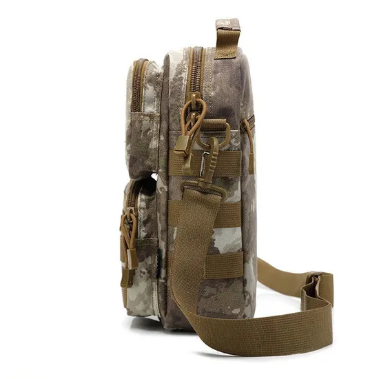 Men′s Shoulder Bag Waterproof and Wear-Resistant Outdoor Sports Cross Bag Molle Tactical Camouflage Shoulder Bag