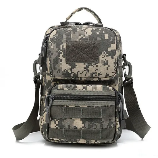 Men′s Shoulder Bag Waterproof and Wear-Resistant Outdoor Sports Cross Bag Molle Tactical Camouflage Shoulder Bag