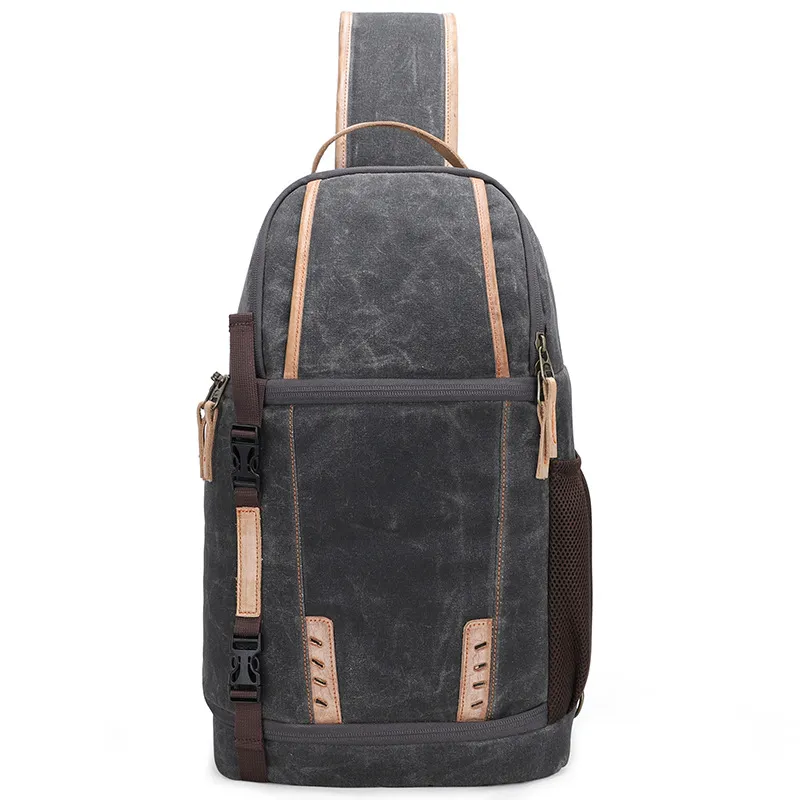 Outdoor Photography Canvas Wear-Resistant Leisure Camera Bag Single Shoulder Chest Bag