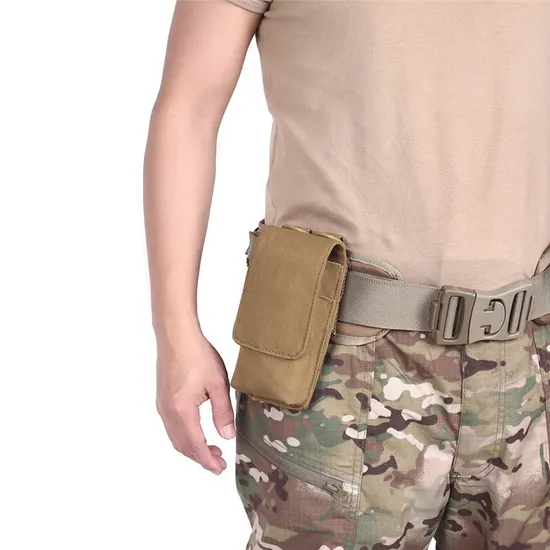 6-Inch Mobile Phone Bag with Multifunctional Accessories Waist Bag Outdoor Leisure Tactical Crossbody Bag