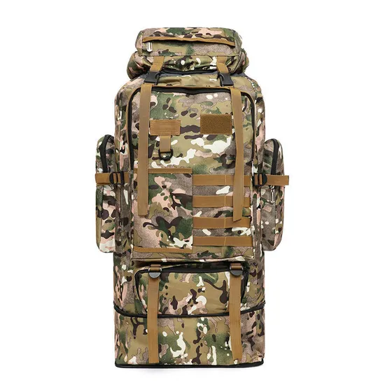 100L Ultra Large Capacity Backpack Outdoor Mountaineering Travel Luggage Camouflage Backpack