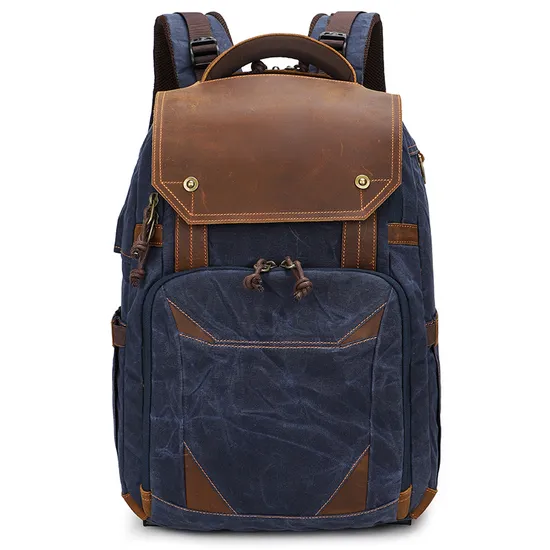 Outdoor Photography Backpack with Shoulder Retro SLR Camera Bag Waterproof Laptop Backpack