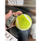 Factory Direct Supplier Wholesale Real Big Rabbit Fur Pompom Ball Keychain Bag Charm Colorful Cute Tennis Fur Ball Keyring