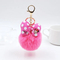 Kawaii Cute Plush Fur Ball Fluffy POM POM Cartoon Hairball Bag Keychain Pendant Car Key Ring