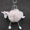 Keychain Rex Rabbit Hairball Pendant PU Leather Cartoon Plush Bag Manufacturers Wholesale