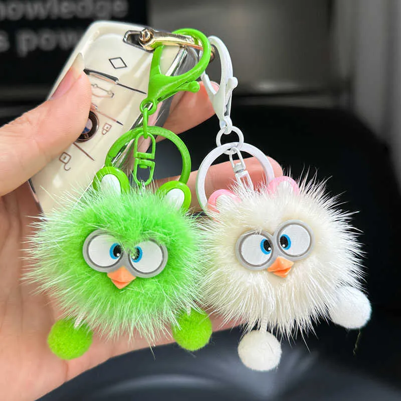 Wholesale Cute Fox Fur Elf Car Keychain Plush Pendant