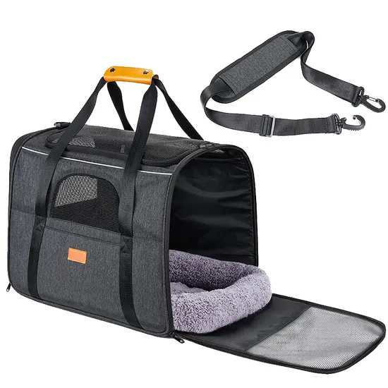 Portable Cat Dog Carrier Bag Breathable Pet Organizer Pouch Folding Transport Pet Dog Carrier Bag
