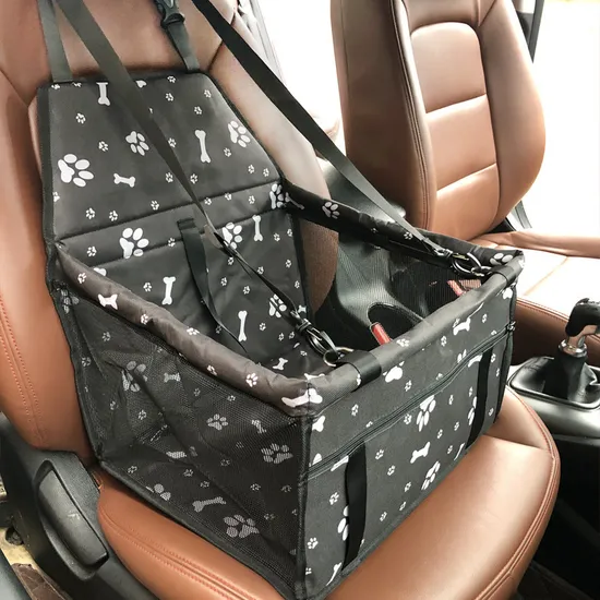 Car Pet Seat Cover Auto Dog Front Seat Cover Protector Dark Black Pet Carrier Car Seat