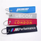 Fashion Souvenir Fabric Strap Keychain Cheap Handmade Custom Fabric Keychains with Logo