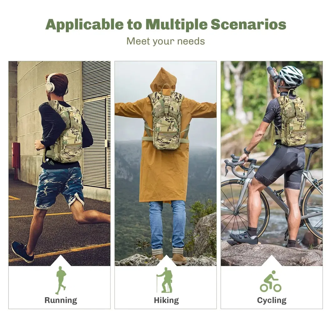 Factory Custom Tactical Hydration Backpack with Water Bladder