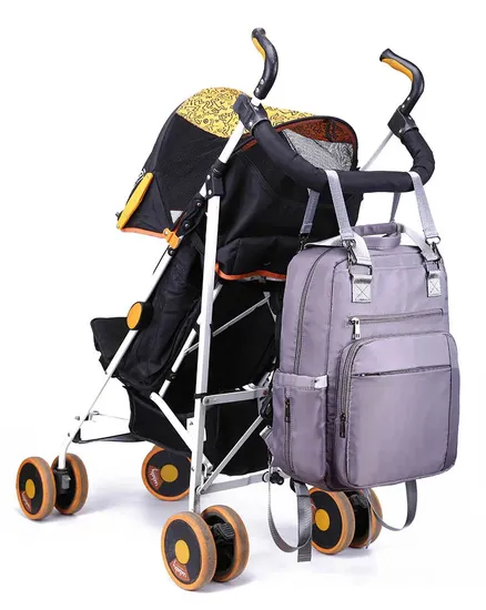 Custom Mommy Diaper Backpack Bags Waterproof Large Capacity Folding Insulated with Changing Station