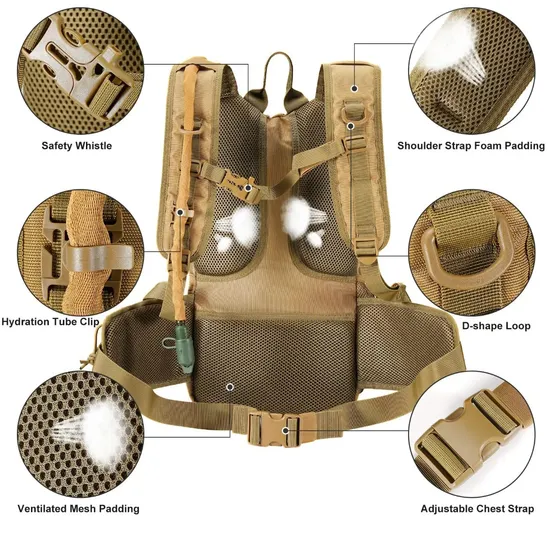 Factory Custom Tactical Hydration Pack Lightweight Insulation Water Backpack