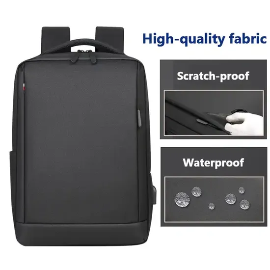 Custom Waterproof Business Mens Computer USB Laptop Backpack Computer Backpack