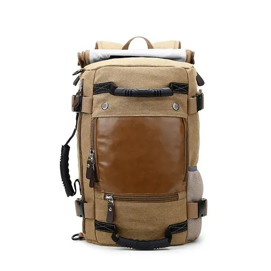 Factory Custom Canvas Bag Hot Sale Hiking Backpack 60L OEM Muntain Backpack