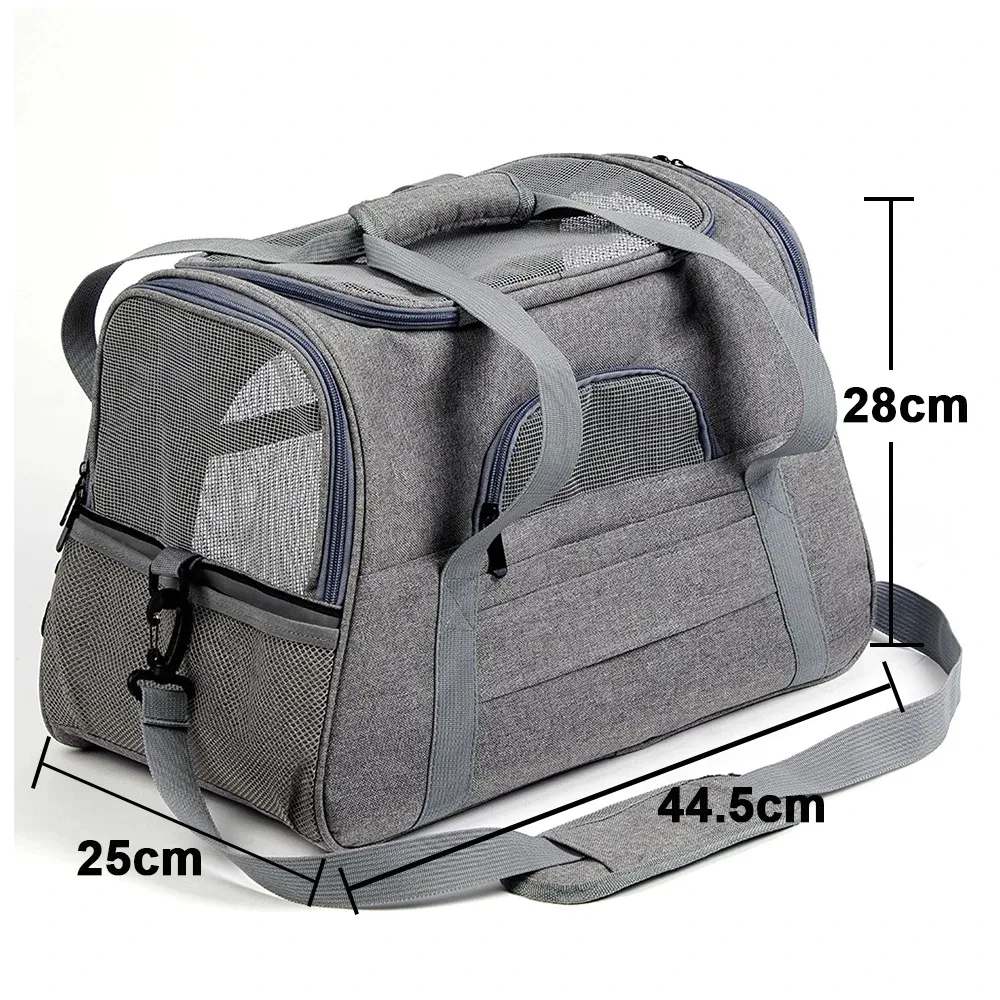 Pet Carrier Bag Hot Sale High Quality Durable Expandable Airline Approved Cat Bag Pet Cages Carrier for Travel