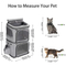 Custom Pet Backpack Travel Double Compartment Carrier Backpack for Small Cats and Dogs