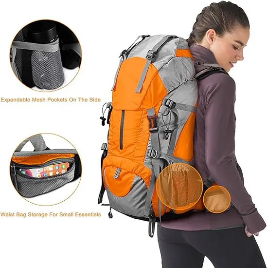 OEM Custom High Quality Waterproof Outdoor Multifunction Camping Backpack for Travelling Hiking Backpack Camping Bag