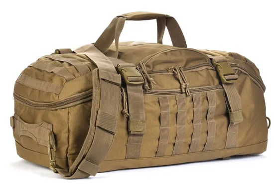 60L Water Resistant Waterproof Convertible Backpack Tactical Shoulder Sport Duffel Bag Hiking Bag