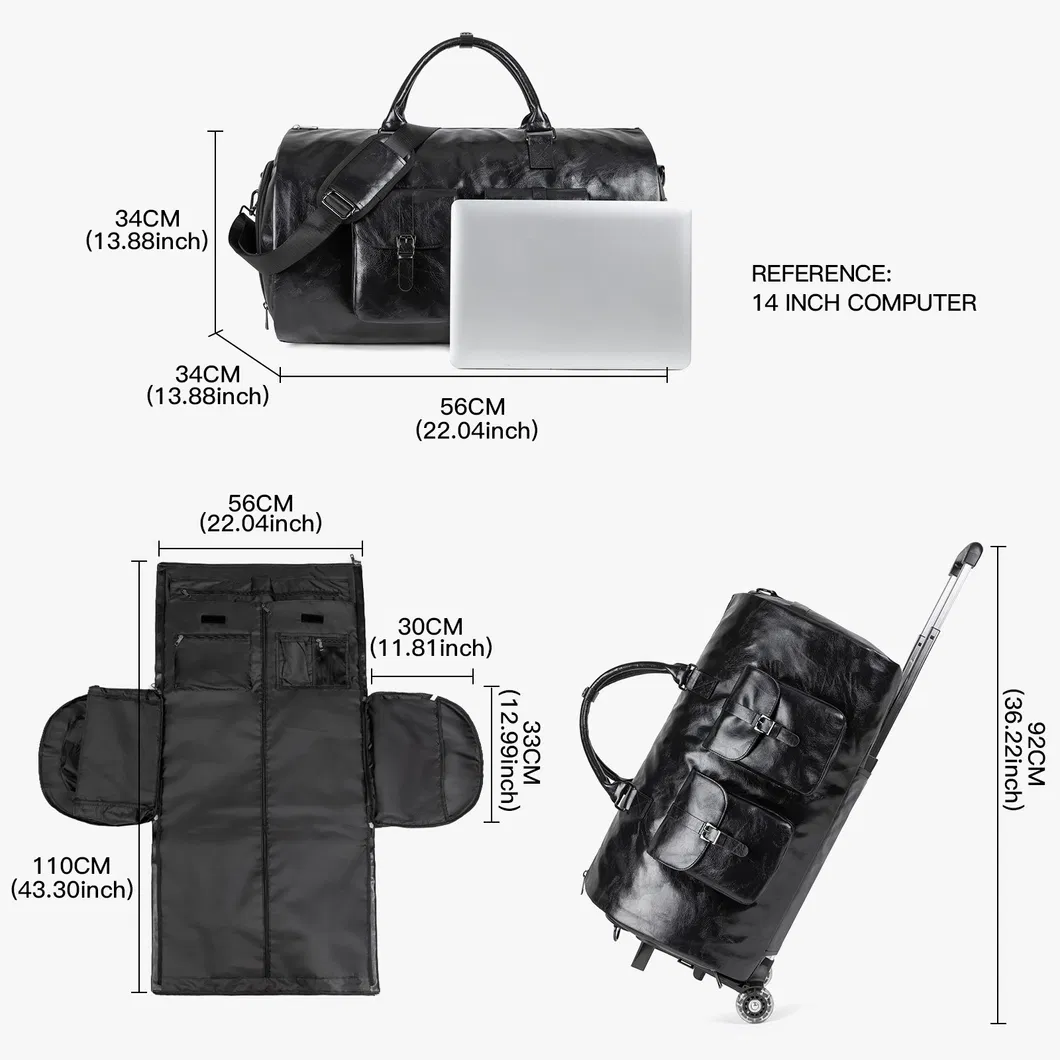 Business Travel Clothing Bag Disassembly Lever Luggage Bag Fashion Suit Travel Folding Bag Handbag