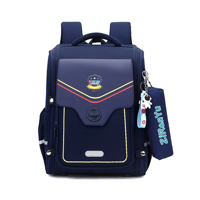 New Backpack 3-6 Grade Spine Protection and Weight Reduction for Boys and Girls Large Capacity Student Backpack