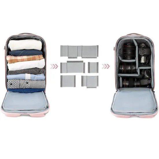 Fashion Travel PU Camera Backpack Women Large Backpack Leisure Outdoor Photography Equipment Storage Backpack