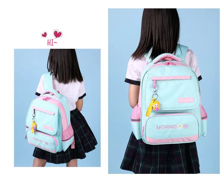 2024 New Student School Bag Fashionable Boys and Girls Lightweight Backpack