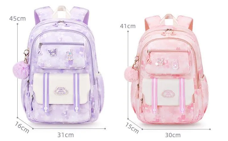2024 New Children&prime;s Cute Elementary School Backpack with Large Capacity for Girls