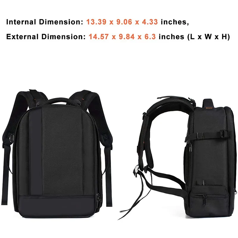Wholesale Large Capacity DSLR Cameras Backpack Outdoor Travel Camera Equipment Storage Bags