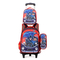 Primary School Childrens Backpack Three Piece Set 16 Inch 3D Lunch Bag for Boys and Girls Detachable Pull Rod Backpack