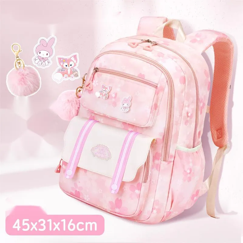 2024 New Children&prime;s Cute Elementary School Backpack with Large Capacity for Girls