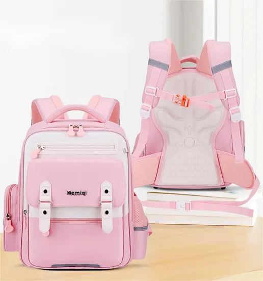 2024 New Primary School Backpack Children′s Oxford Cloth Load-Reducing Wear-Resistant Lightweight Backpack