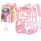 Transparent Backpack Waterproof Large Capacity Elementary School Backpack