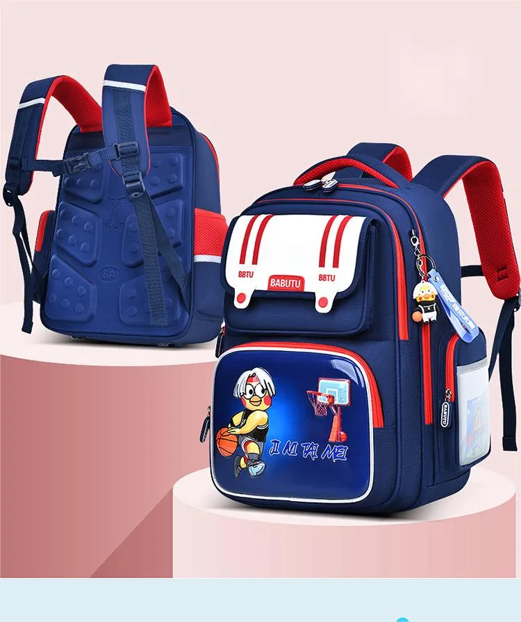 Primary School Students Girls and Boys New 2024 Load Reduction and Spine Protection Children&prime;s Backpack