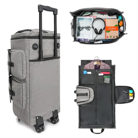 Hot Selling Travel Trolley Suit Bag Formal Carrying Crossbody Large Capacity Luggage Bag with Wheels