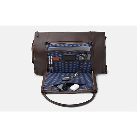 PU Travel Suit Trolley Bag Foldable Large Capacity Men′s Multifunctional Business Travel Suit Storage Luggage Bag