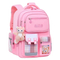 New Elementary School Backpack for Girls with Lightweight and Load Reducing Plaid Backpack F