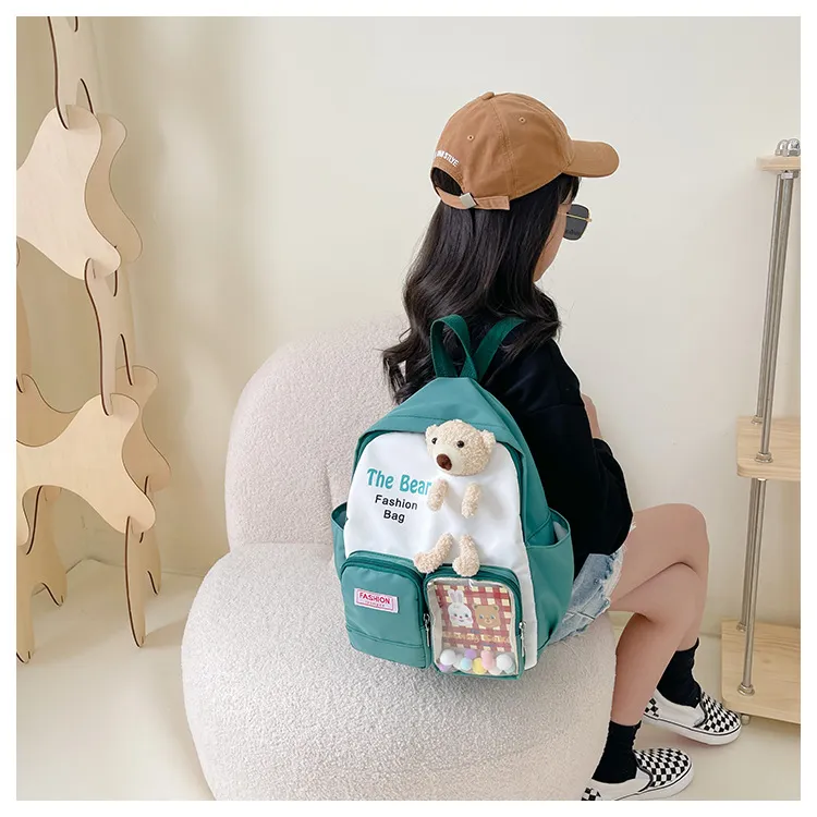 New Children&prime;s Backpack Cartoon Backpack Breathable and Wear-Resistant Backpack