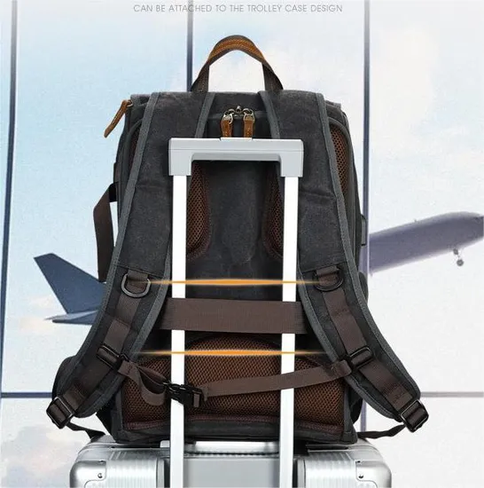 Outdoor Photography Bag Digital SLR Professional Waterproof Wax Dyed Canvas One Shoulder Camera Bag