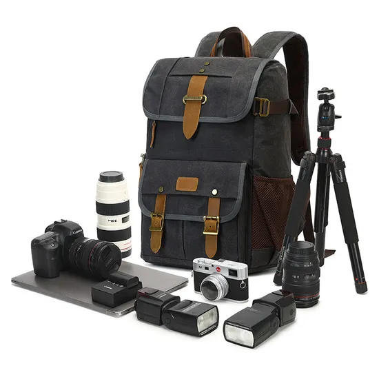 Outdoor Photography Bag Digital SLR Professional Waterproof Wax Dyed Canvas One Shoulder Camera Bag