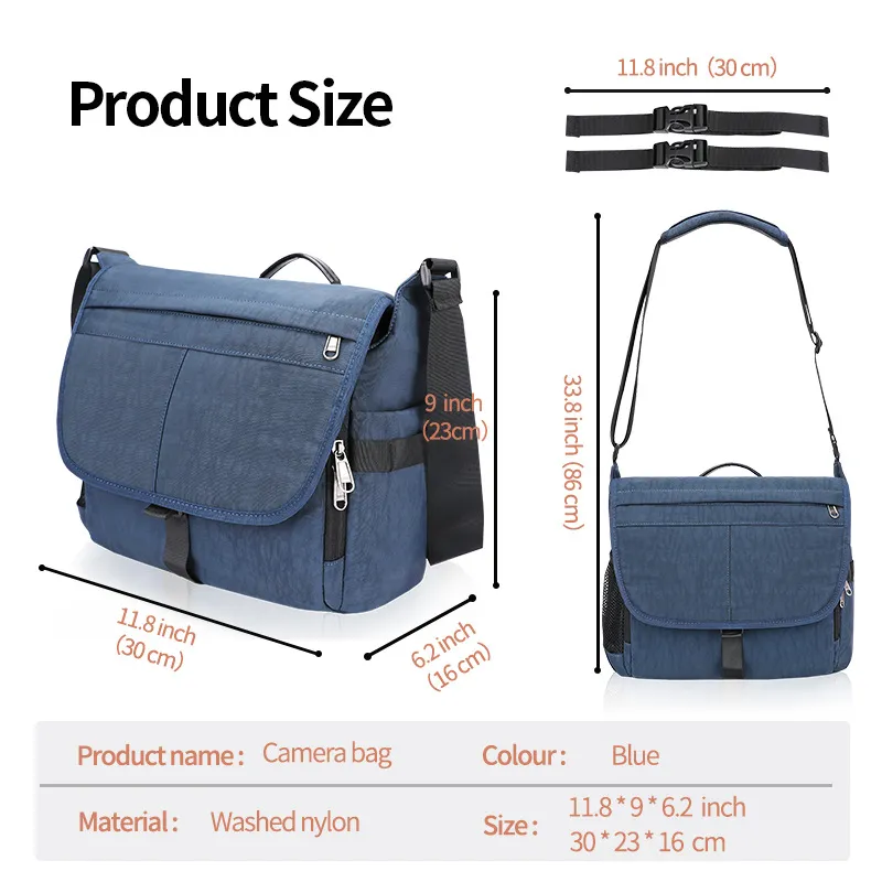 Customized SLR Camera Bag for Outdoor Travel Equipment Storage Shoulder Bag Digital Camera Bag