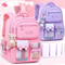 New Elementary School Backpack for Girls with Lightweight and Load Reducing Plaid Backpack F